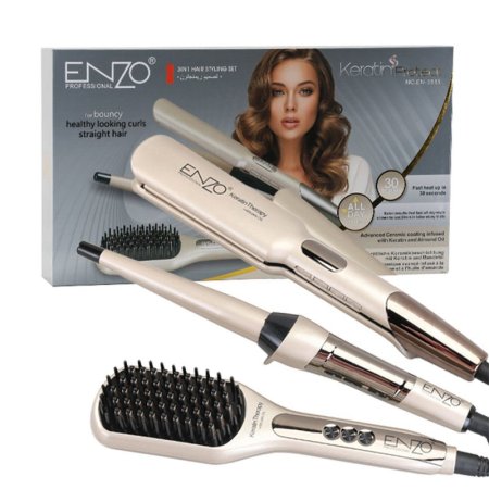 مجموعة تصفيف الشعر (3 في 1) من إينزو – موديل ENZO EN-3885