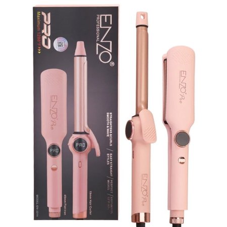 مجموعة إنزو الاحترافية لتمليس وتجعيد الشعر (2 في 1) Enzo En-3314