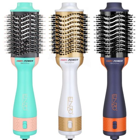 مشط تصفيف الشعر الكهربائي 3 في 1 من إنزو  1500 واط - ENZO EN-4134 3‑in‑1 Electric Hair Styling Comb
