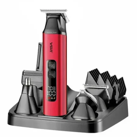 طقم حلاقة احترافي مقاوم للماء (14 في 1) شعر ولحية وجسم VGR V‑117