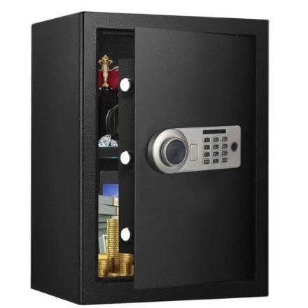 خزنة فولاذ قوية للذهب والمال مقاومة للحريق بقفل رقمي