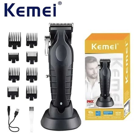 ماكينة كيمي الاحترافية مع قاعدة شحن | Kemei KM-2296