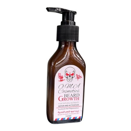 زيت اللحية 100مل، مناسب لشعر اللحية ونمو شعر اللحية