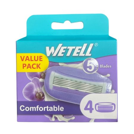 مجموعة شفرات (العدد 4) WETELL النسائيه للحلاقه الناعمه