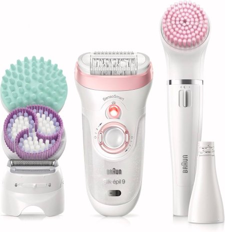 Braun Silk-épil Beauty Set 9 9/985 BS Wet & Dry epilator with 8 extras incl. ...ماكنه