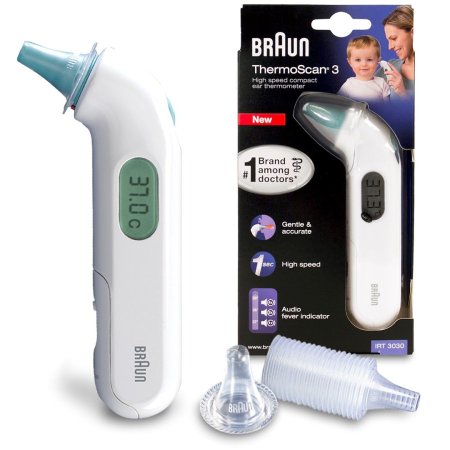 مقياس حرارة الأذن ثيرموسكان 3 من براون Braun Irt 3030 Ear Thermoscan