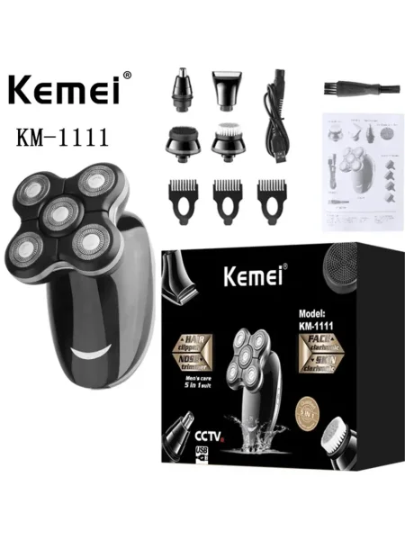 ماكنة الحلاقه والتنعيم الرجاليه الكهربائيه الاحترافيه كيمي                Kemei KM- 1111