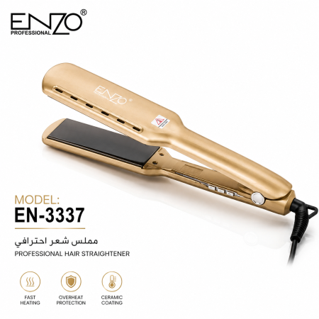 ستريتر اينزو الاحترافي للصالونات ENZO EN-3337 Professional Hair Straightener