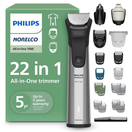 ماكينة الحلاقه فيليبس نوريلكو 7000 – 22 أداة للعناية بالوجه والشعر والجسم Philips MG7965/49