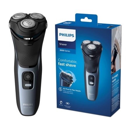 ماكينة الحلاقة والتنعيم فيليبس مع رأس جانبي للتحديد Philips S3133