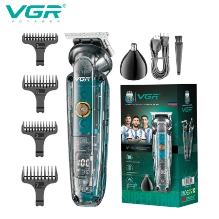 ماكينه ( 2 في 1 ) حلاقة الشعر وحلاقة الانف والاذن مقاومة للماء VGR V-949