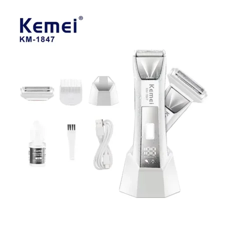 ماكينة حلاقة الجسم والمناطق الحساسة Kemei KM-1847