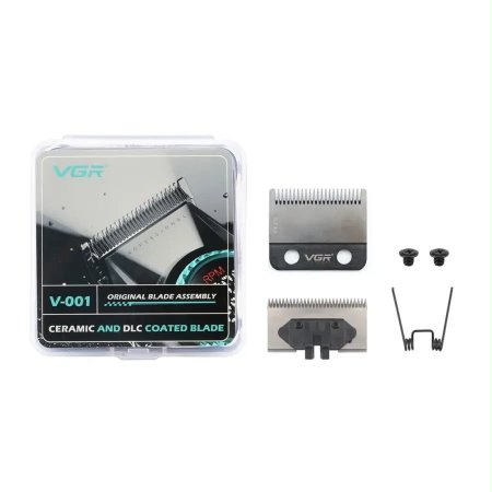 شفرات ماكينة الحلاقة VGR V-001 – شفرة DLC مطلية بالكربون الشبيه بالماس + شفرة سيراميك + شفرة فولاذ كربوني