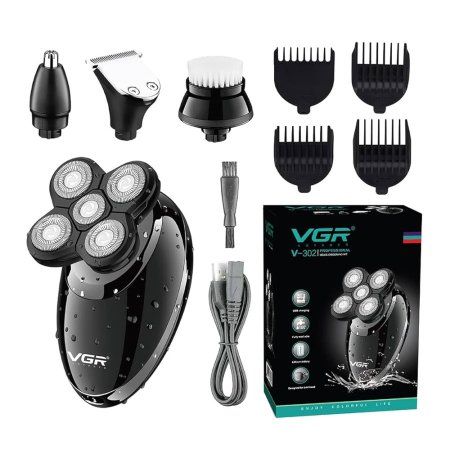 ماكينة حلاقة رجالية قابلة للغسل بالكامل متعددة الاستخدام VGR V-302