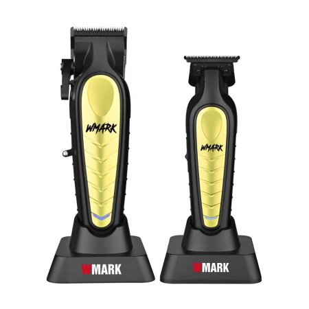 طقم حلاقة احترافي من دبليو مارك مع قاعدة شحن WMARK NG-138 & NG-338