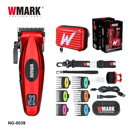 ماكينة حلاقة ميني احترافية مع حقيبة WMARK NG-8039 High Speed Hair Clipper