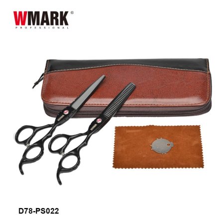 مجموعة مقصات الشعر الاحترافية ( مقص + مقص تفريغ) WMARK D78-PS022