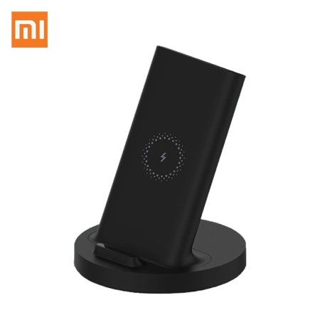 قاعدة شحن لاسلكي رأسي وأفقي 20 واط، شحن سريع من شاومي Xiaomi Black Mi 20W Fast Wireless Charging Stand