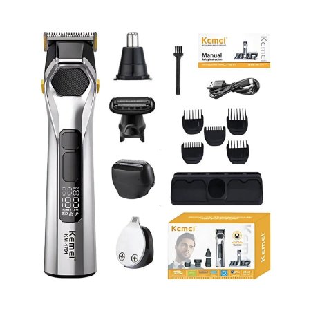 ماكينة حلاقة متعددة الاستخدام للراس والجسم والاماكن الحساسة والانف Kemei KM-1791
