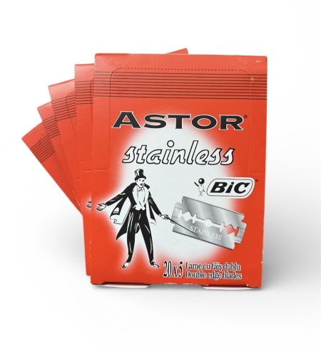 شفرات حلاقة ستانليس ستيل (العدد 100) اسستور Astor